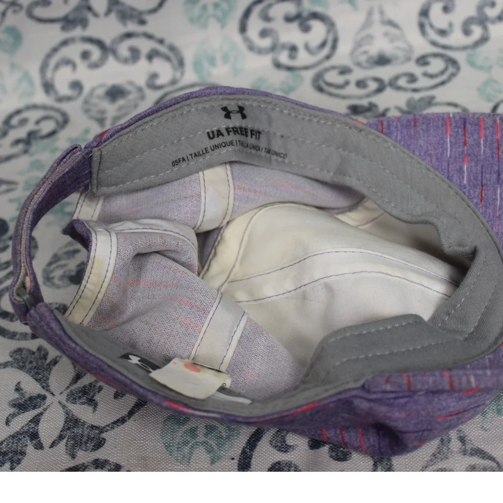 Under Armour UA Youth‎ Free Fit Purple Heathered Striped Baseball Cap OSFA
